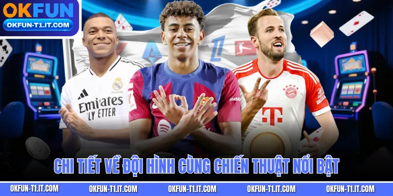 Chi tiết về đội hình cùng chiến thuật nổi bật