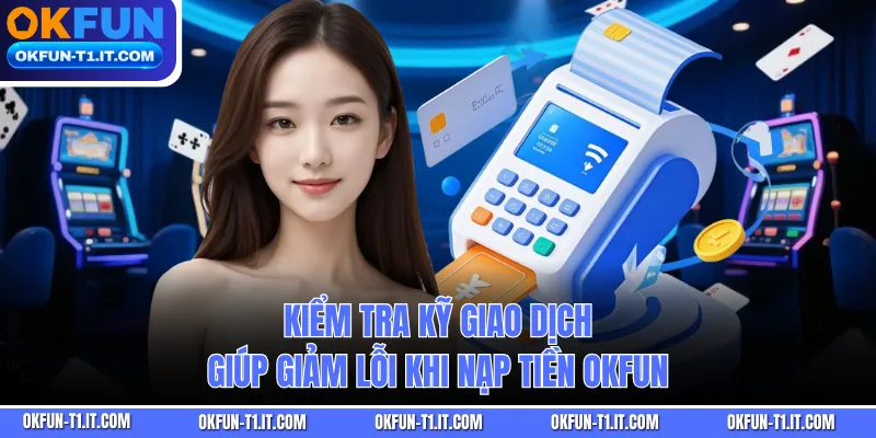 Kiểm tra kỹ giao dịch giúp giảm lỗi khi nạp tiền OKFUN